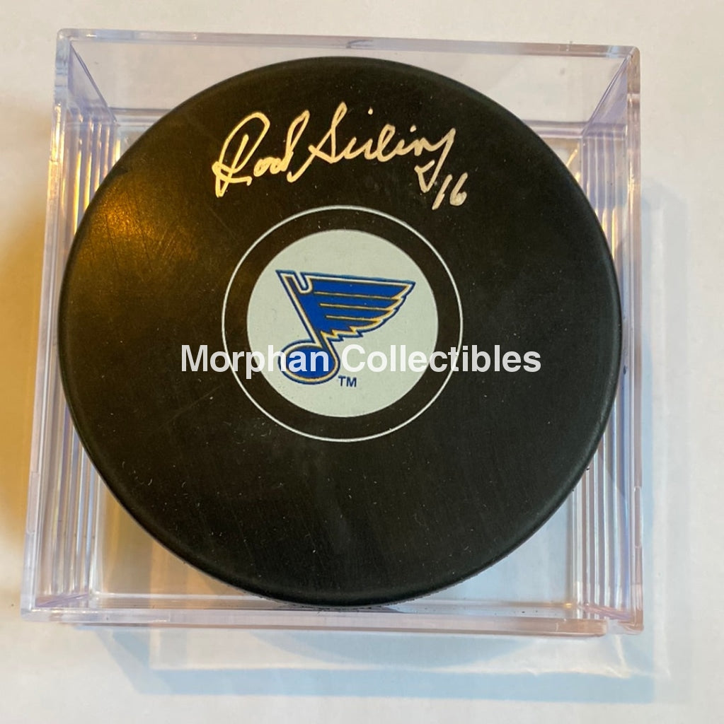 Rod Seiling - Autographed Puck St Louis Blues