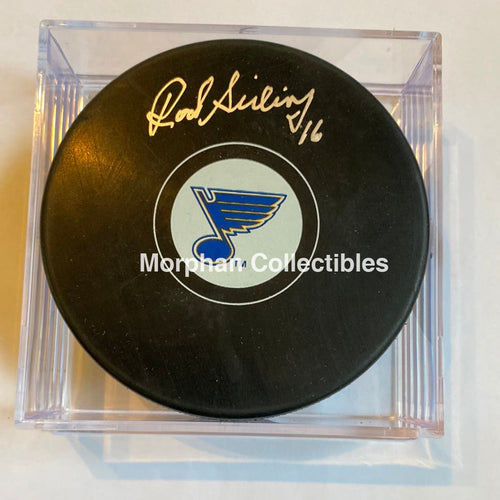 Rod Seiling - Autographed Puck St Louis Blues