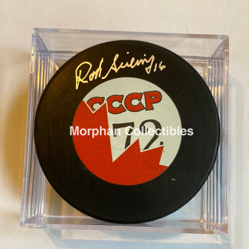 Rod Seiling - Autographed Puck Team Canada 1972