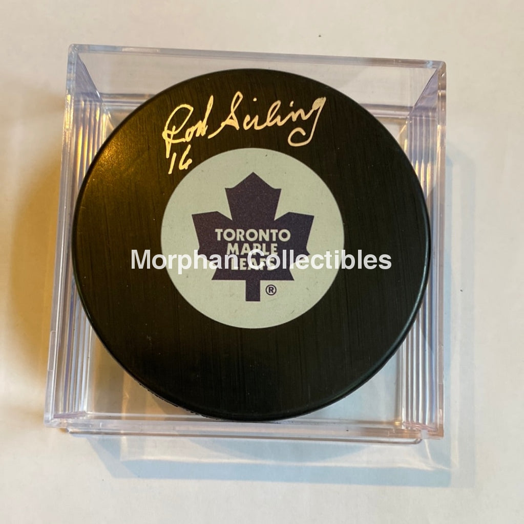 Rod Seiling - Autographed Puck Toronto Maple Leafs