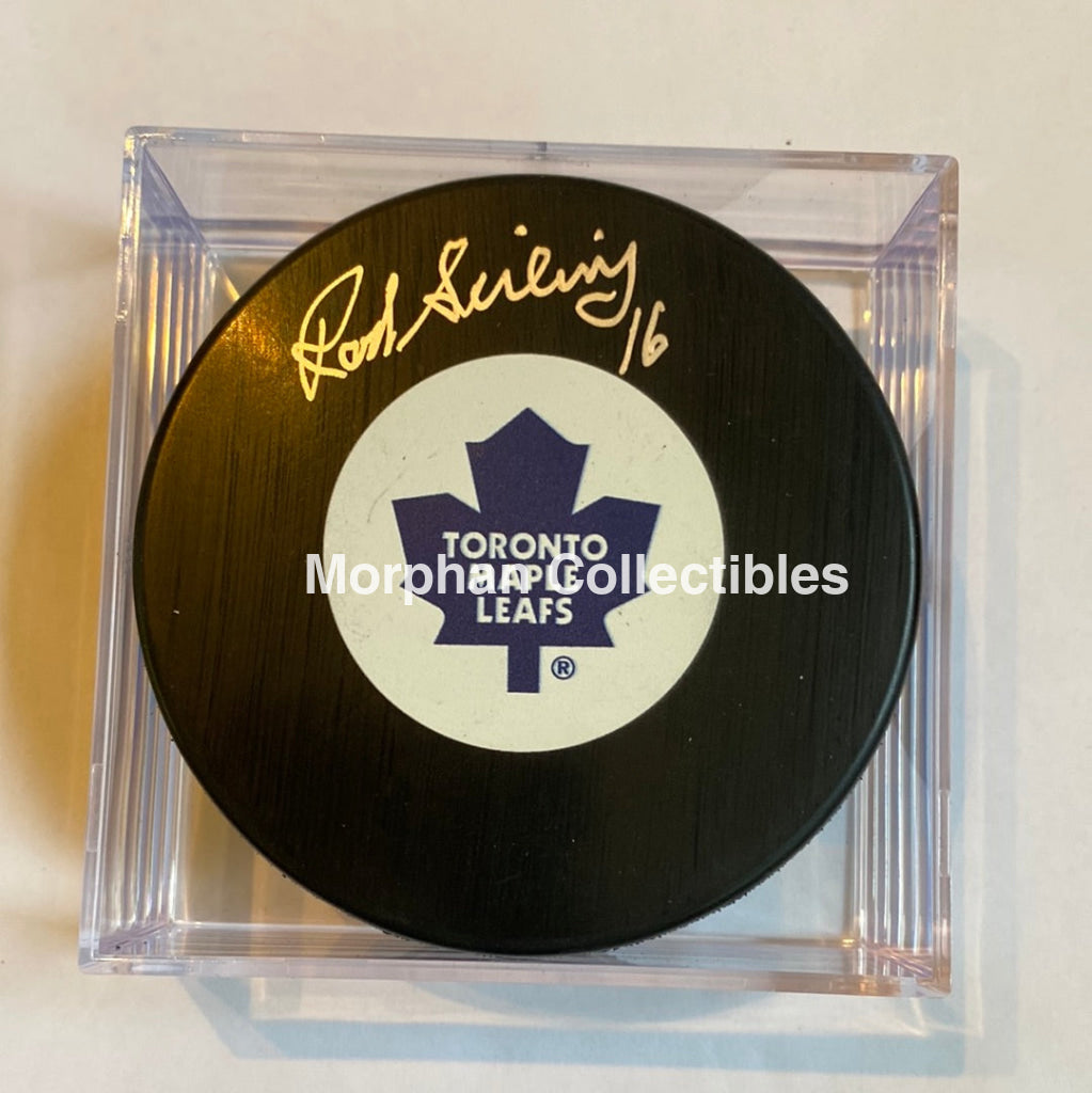 Rod Seiling - Autographed Puck Toronto Maple Leafs