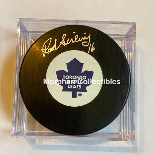 Rod Seiling - Autographed Puck Toronto Maple Leafs