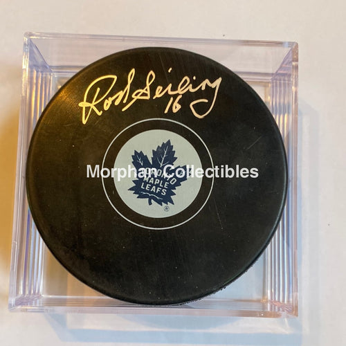 Rod Seiling - Autographed Puck Toronto Maple Leafs