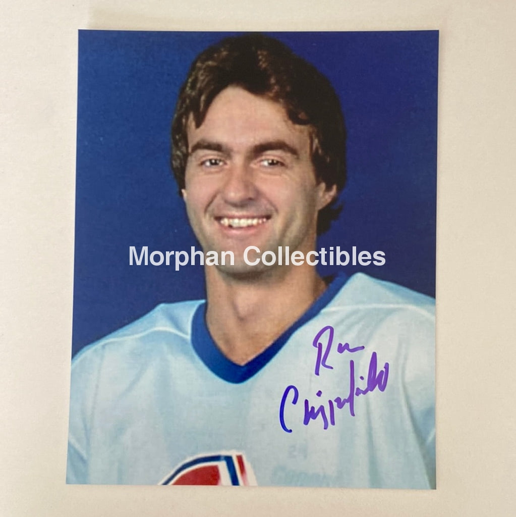 Ron Chipperfield - Autographed 8X10 Photo Blurry Quebec Nordiques