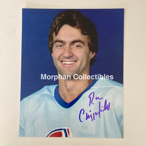 Ron Chipperfield - Autographed 8X10 Photo Blurry Quebec Nordiques