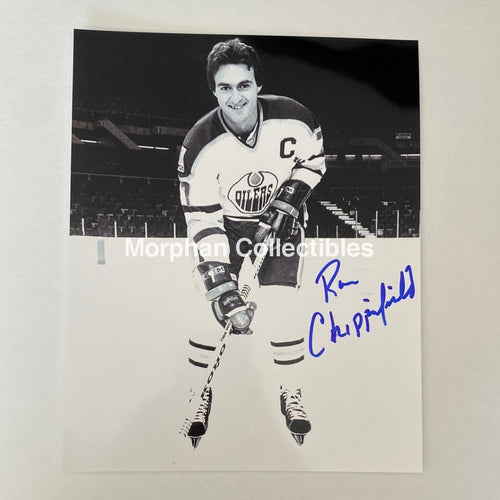 Ron Chipperfield - Autographed 8X10 Photo Edmonton Oilers