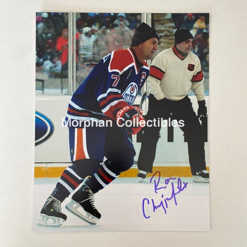 Ron Chipperfield - Autographed 8X10 Photo Edmonton Oilers