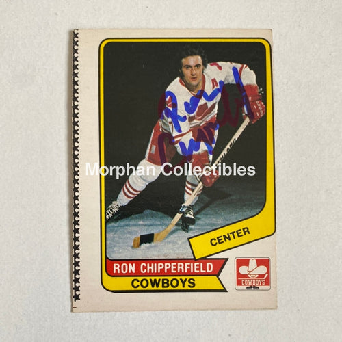 Ron Chipperfield - Autographed Card Opc 1976-77 Wha