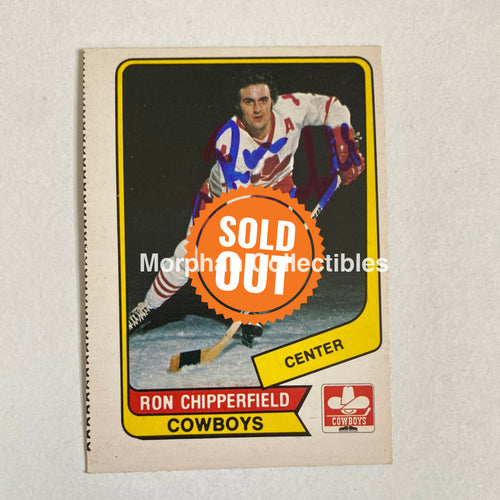 Ron Chipperfield - Autographed Card Opc 1976-77 Wha