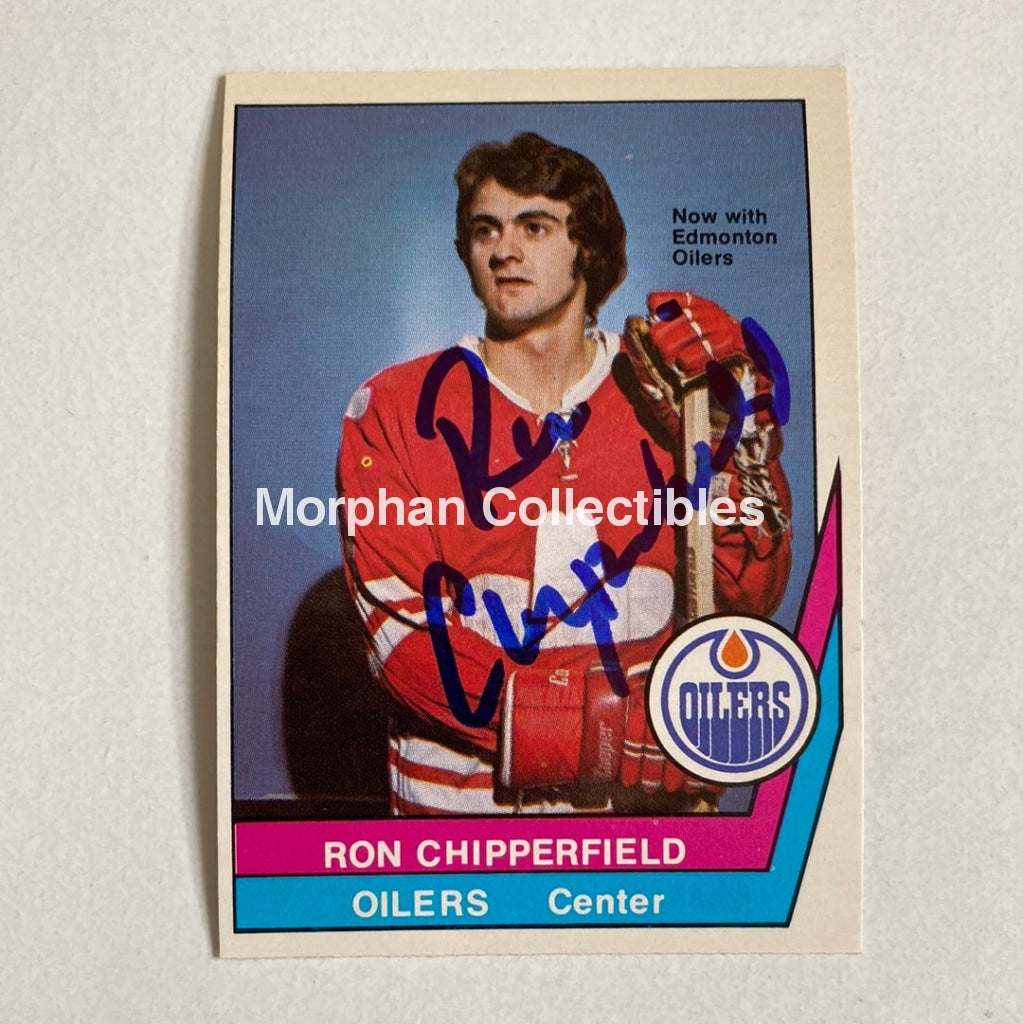 Ron Chipperfield - Autographed Card Opc 1977-78 Wha