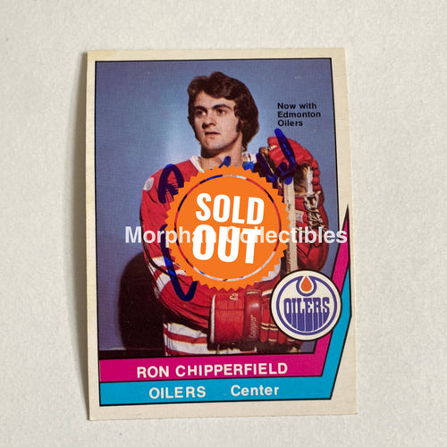 Ron Chipperfield - Autographed Card Opc 1977-78 Wha