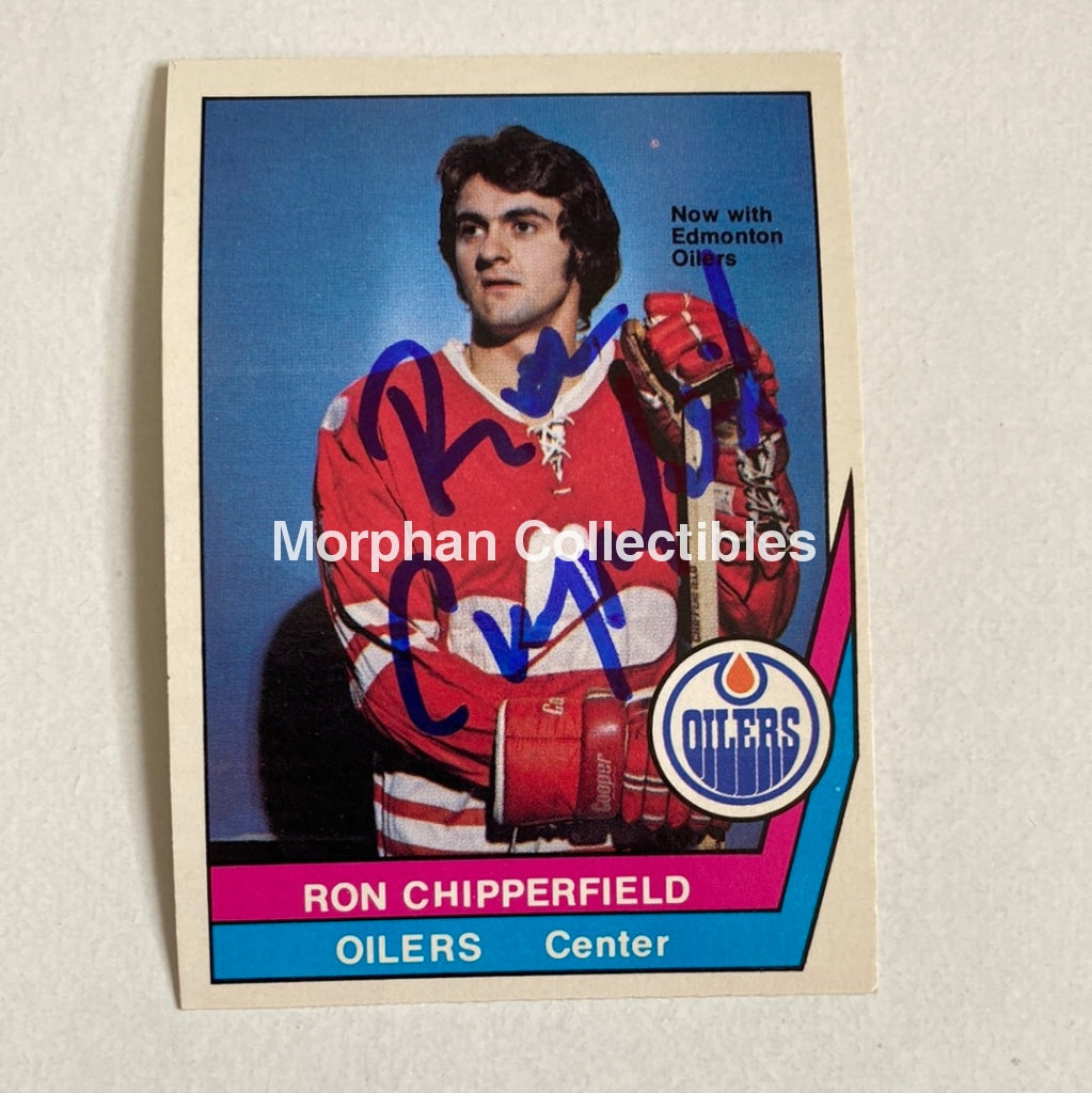 Ron Chipperfield - Autographed Card Opc 1977-78 Wha