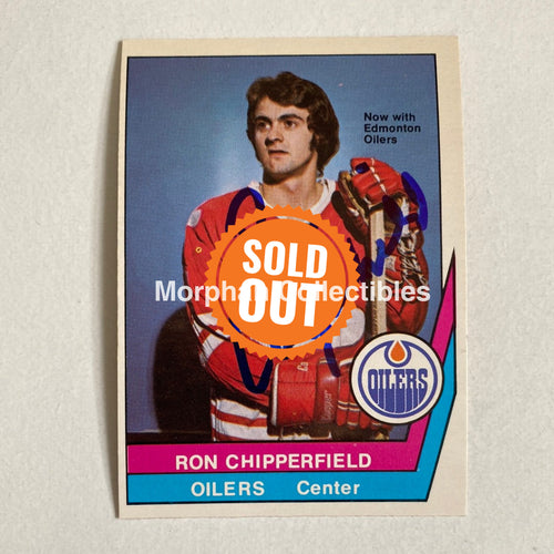 Ron Chipperfield - Autographed Card Opc 1977-78 Wha