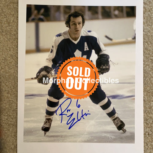 Ron Ellis - Autographed 8X10 Photo Toronto Maple Leafs