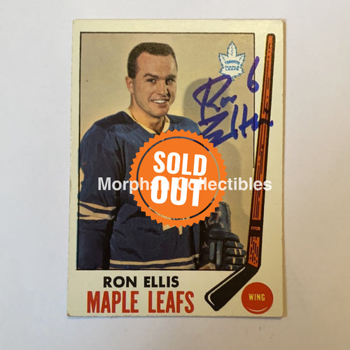 Ron Ellis - Autographed Card 1969-70 Opc