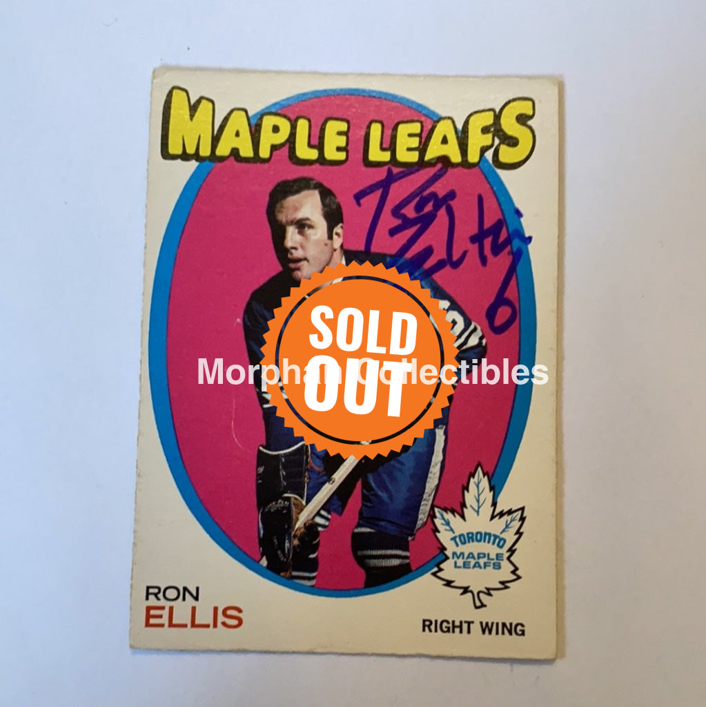 Ron Ellis - Autographed Card 1971-72 Opc