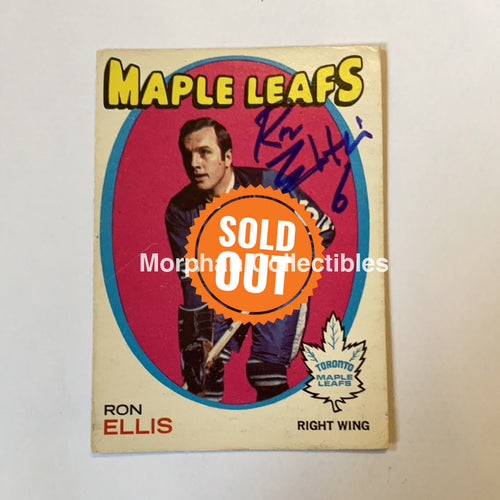Ron Ellis - Autographed Card 1971-72 Opc