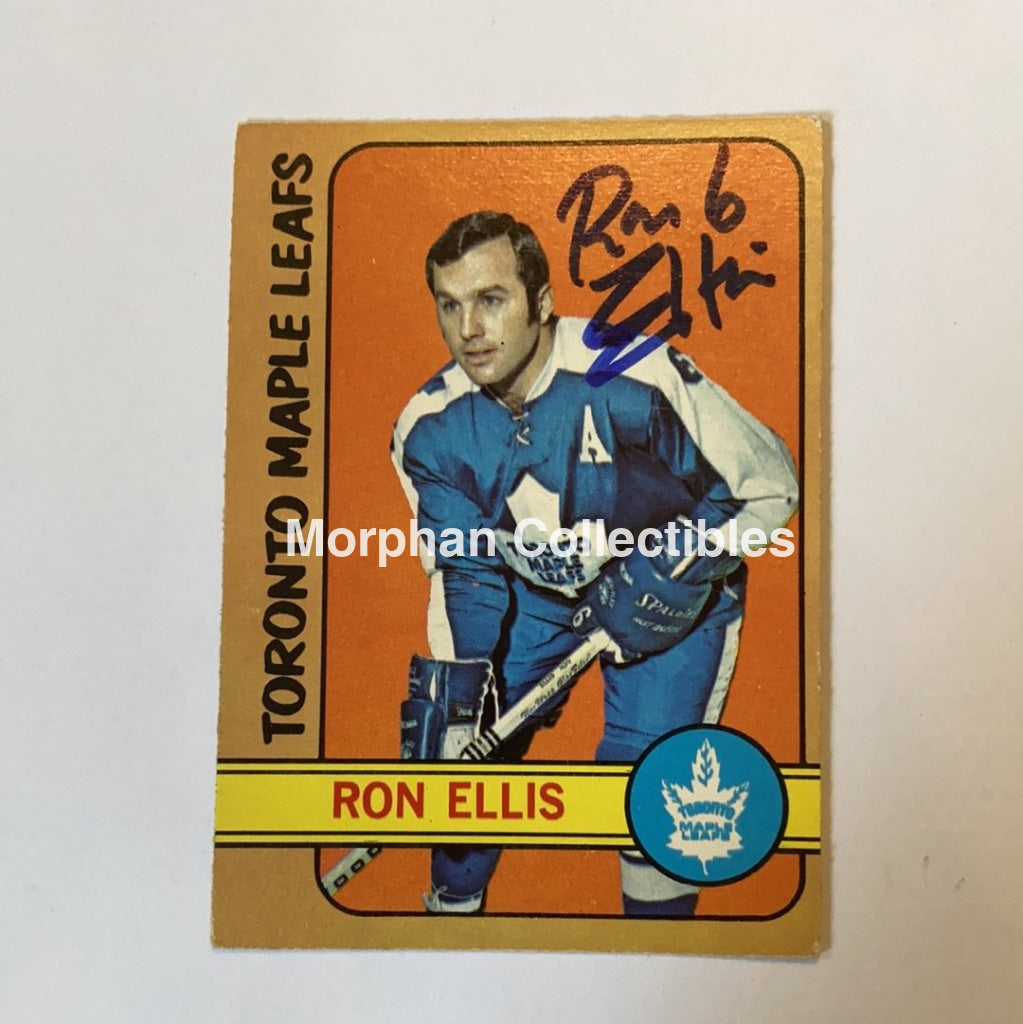 Ron Ellis - Autographed Card 1972-73 Opc