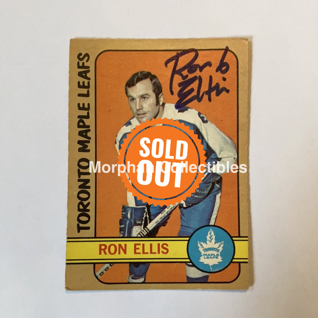 Ron Ellis - Autographed Card 1972-73 Opc