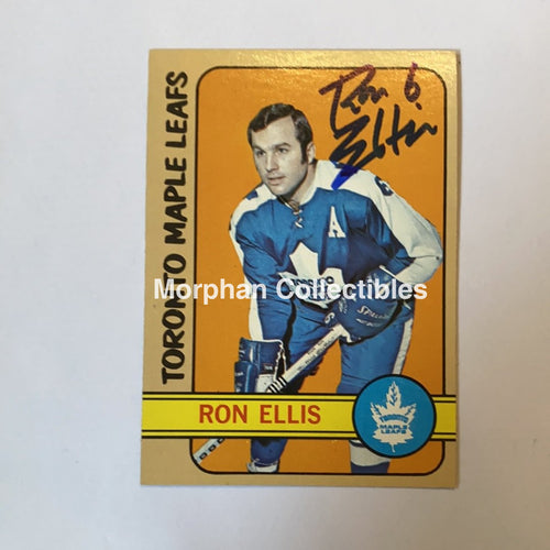 Ron Ellis - Autographed Card 1972-73 Topps