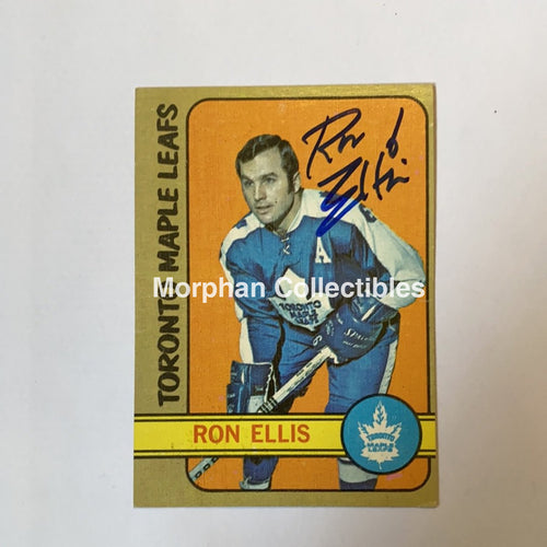 Ron Ellis - Autographed Card 1972-73 Topps