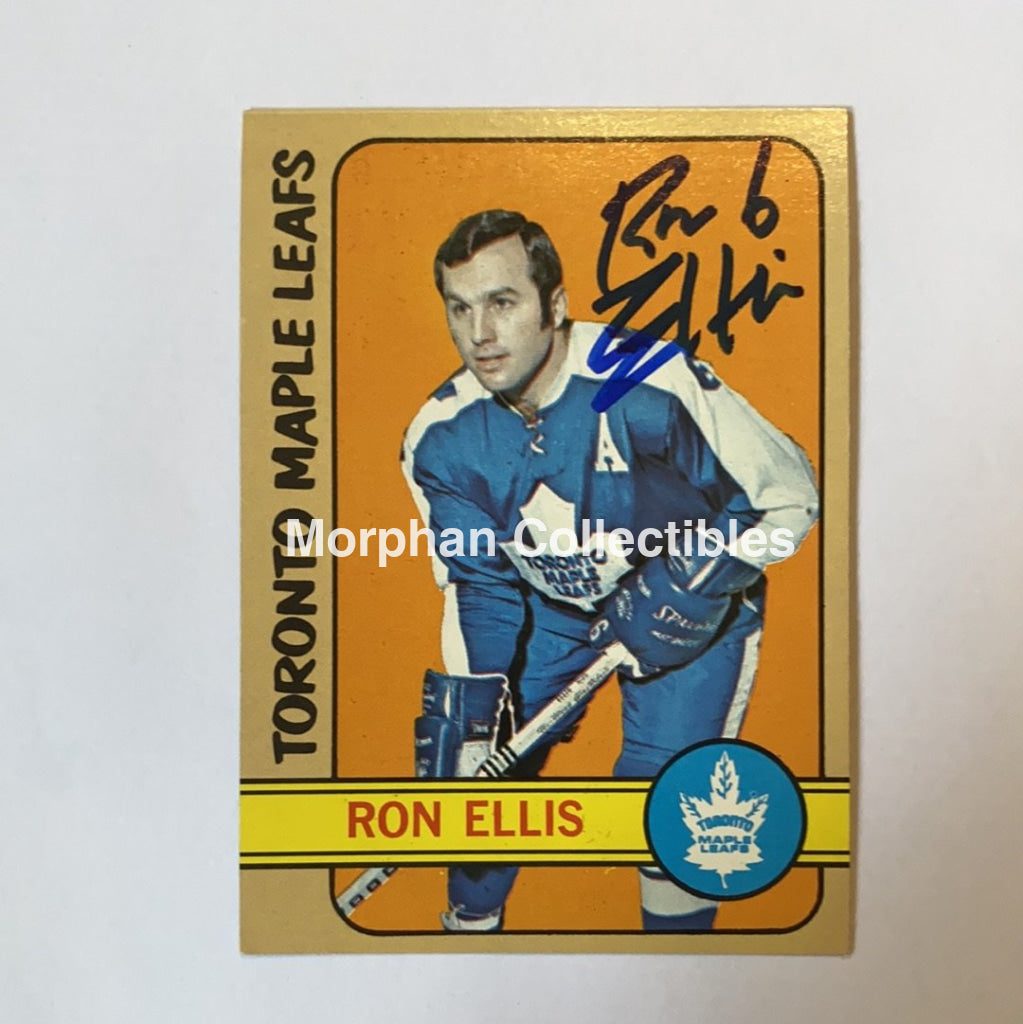 Ron Ellis - Autographed Card 1972-73 Topps