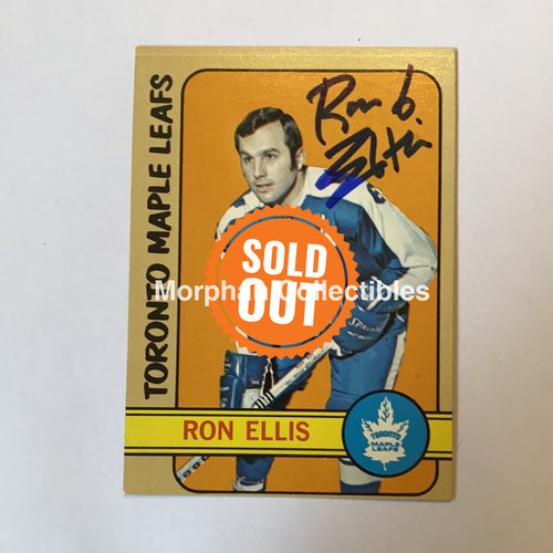 Ron Ellis - Autographed Card 1972-73 Topps