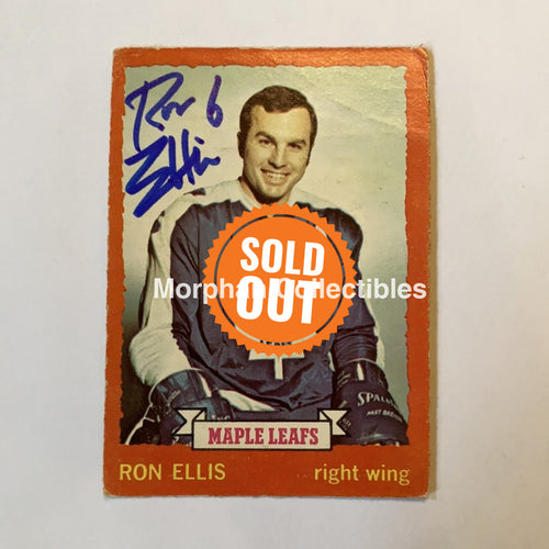 Ron Ellis - Autographed Card 1973-74 Opc