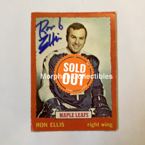 Ron Ellis - Autographed Card 1973-74 Opc