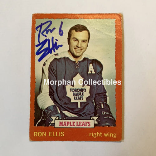 Ron Ellis - Autographed Card 1973-74 Opc