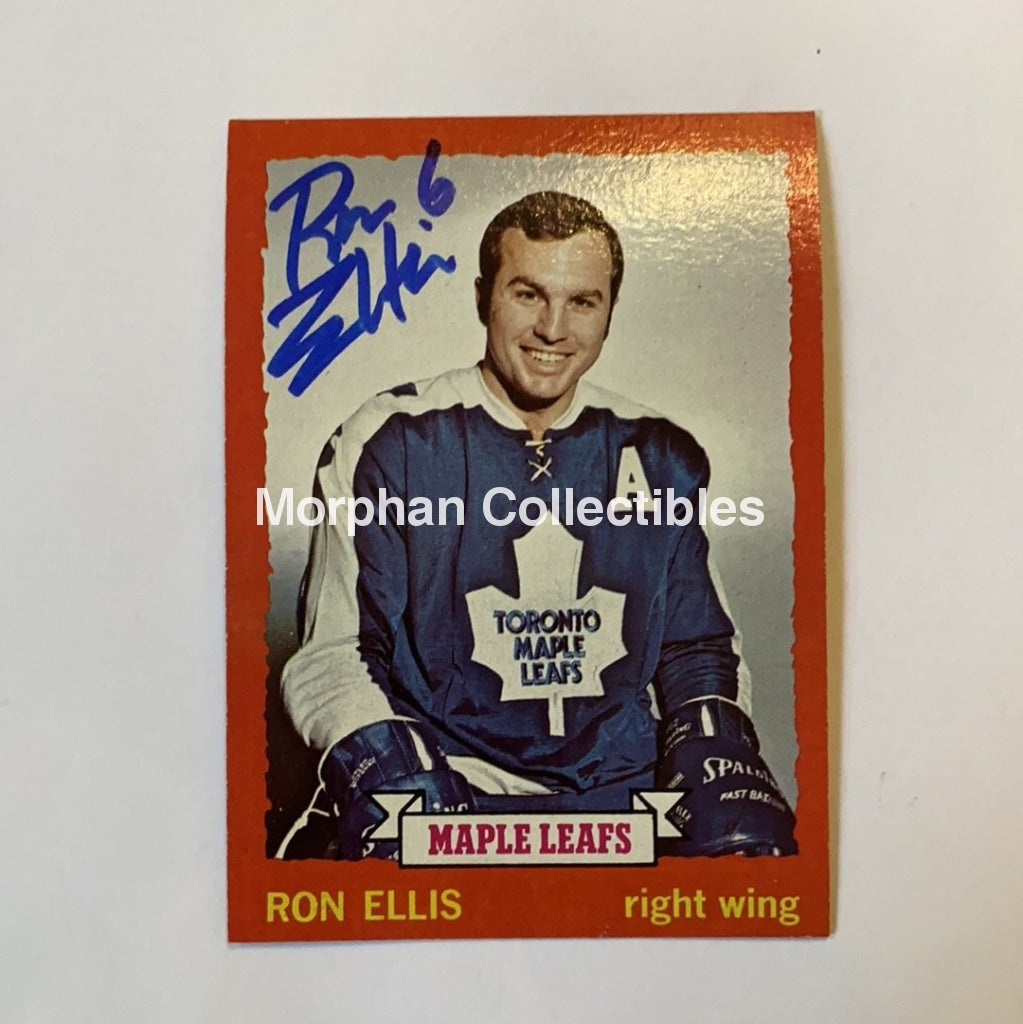 Ron Ellis - Autographed Card 1973-74 Topps