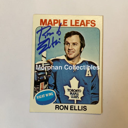 Ron Ellis - Autographed Card 1975-76 Topps