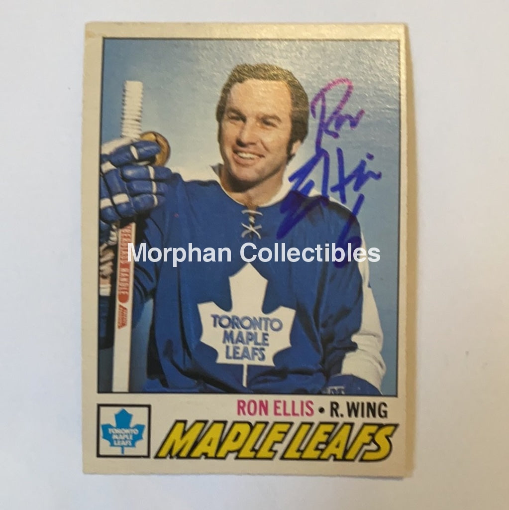 Ron Ellis - Autographed Card 1977-78 Opc