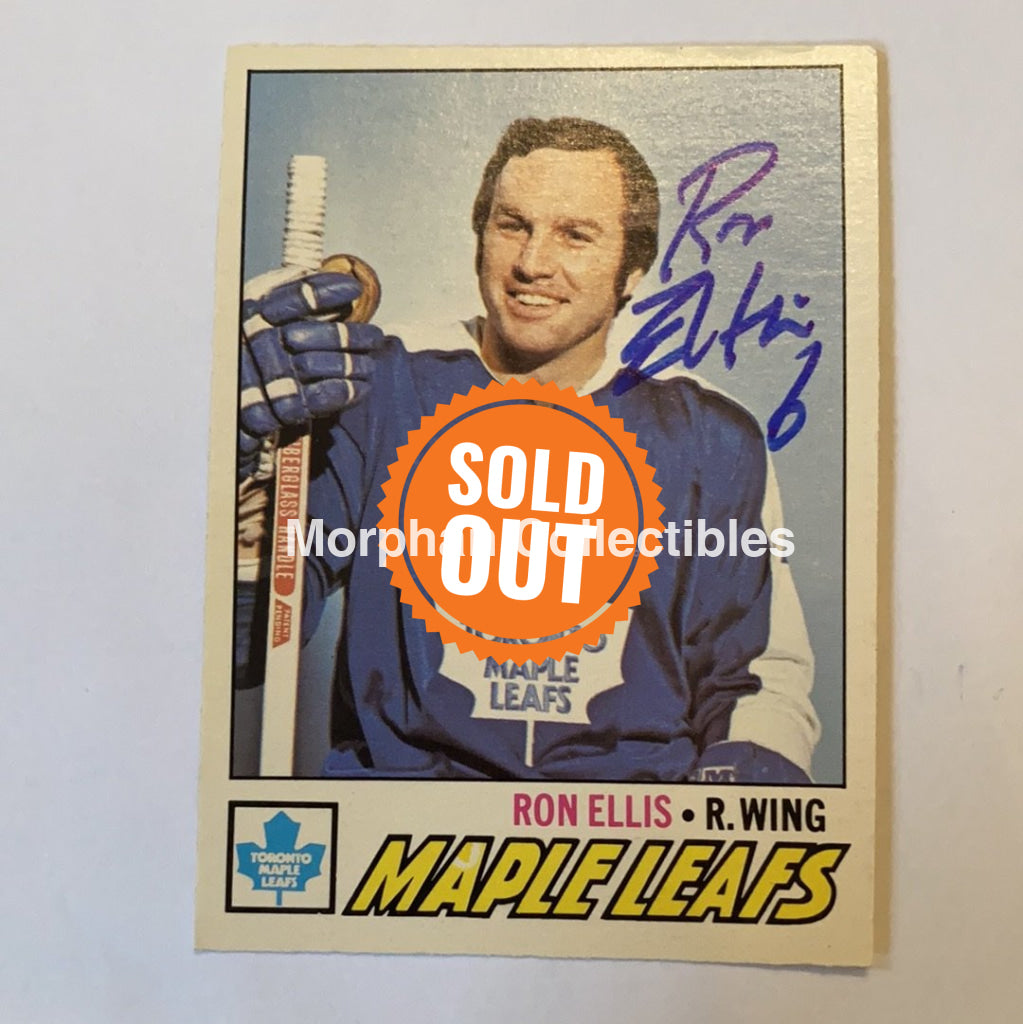 Ron Ellis - Autographed Card 1977-78 Opc