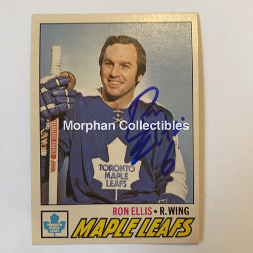 Ron Ellis - Autographed Card 1977-78 Opc