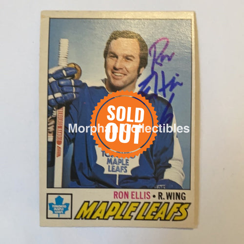 Ron Ellis - Autographed Card 1977-78 Opc