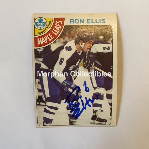 Ron Ellis - Autographed Card 1978-79 Opc