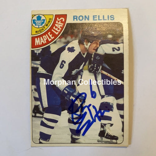 Ron Ellis - Autographed Card 1978-79 Opc