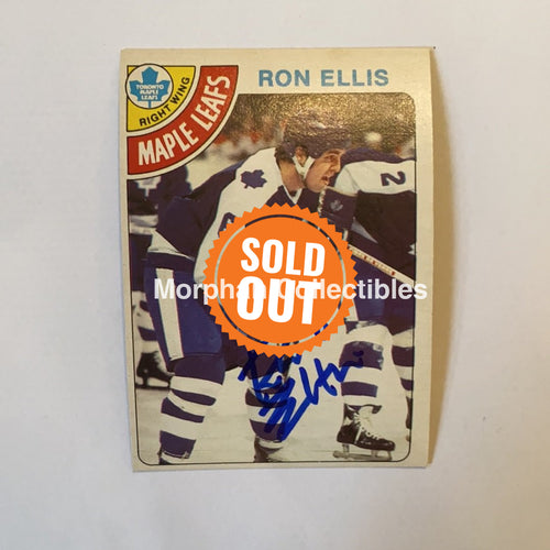 Ron Ellis - Autographed Card 1978-79 Opc