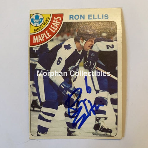 Ron Ellis - Autographed Card 1978-79 Opc