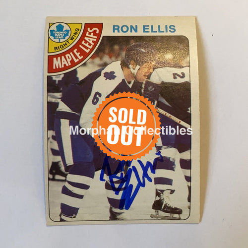 Ron Ellis - Autographed Card 1978-79 Opc