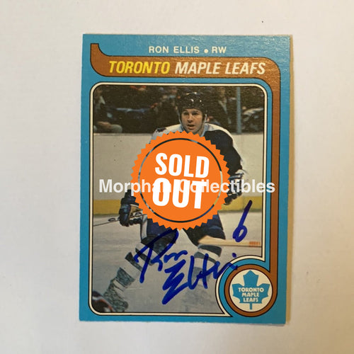 Ron Ellis - Autographed Card 1979-80 Opc