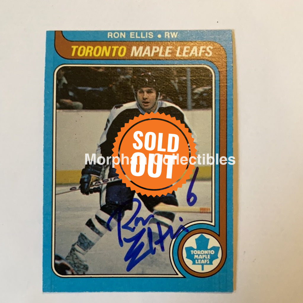 Ron Ellis - Autographed Card 1979-80 Opc