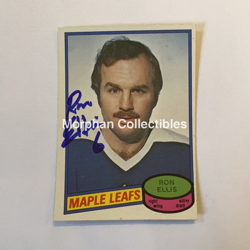 Ron Ellis - Autographed Card 1980-81 Opc