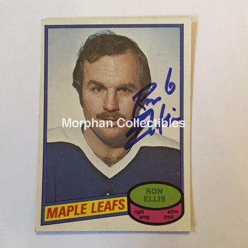 Ron Ellis - Autographed Card 1980-81 Opc