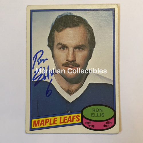 Ron Ellis - Autographed Card 1980-81 Opc