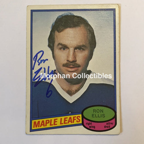 Ron Ellis - Autographed Card 1980-81 Opc