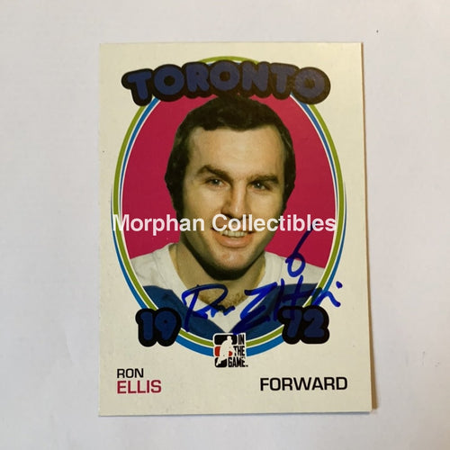 Ron Ellis - Autographed Card Itg 1972