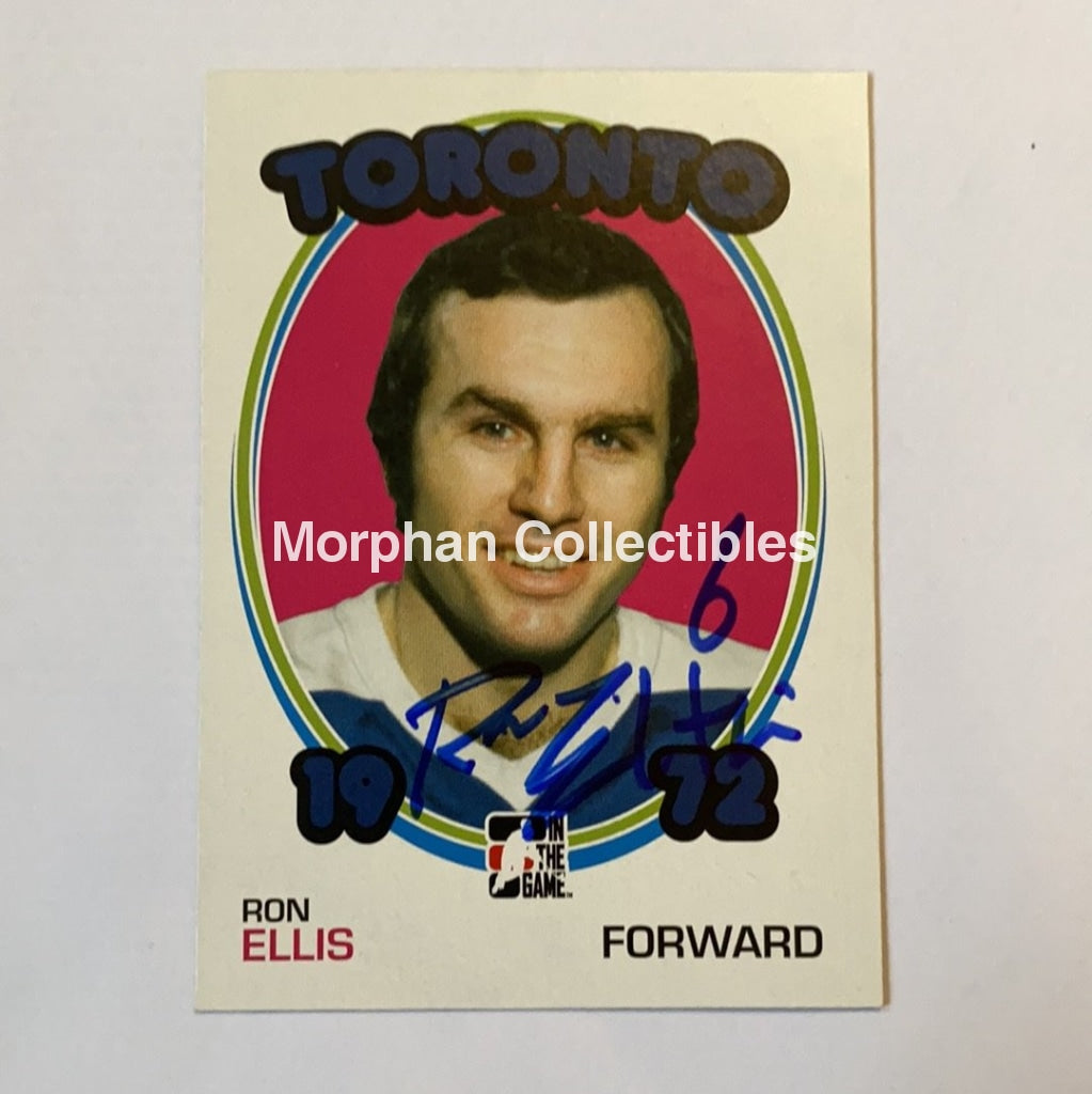 Ron Ellis - Autographed Card Itg 1972