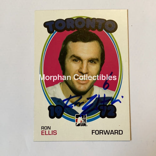 Ron Ellis - Autographed Card Itg 1972